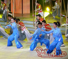 武術刀、槍、棍表演